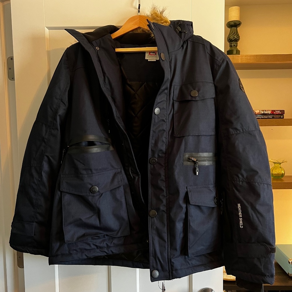 NWT Avalanche Parka Men's Ski Jacket, Navy, XL